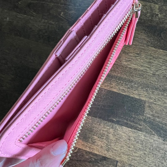 Spartina 449 Deufuskie Island Red Pink Floral Print Wallet Clutch - Picture 9 of 13